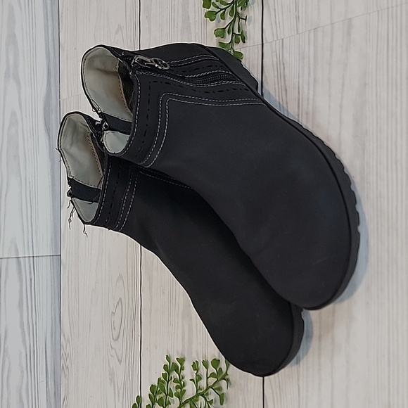 JSport By Jambu Jenna Women's Black Ankle Boots Double Zip Womens Size 8M - Picture 10 of 10